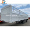 4 Axles White Storage Semi Trailer Transport For Vegetables Fruits Livestock